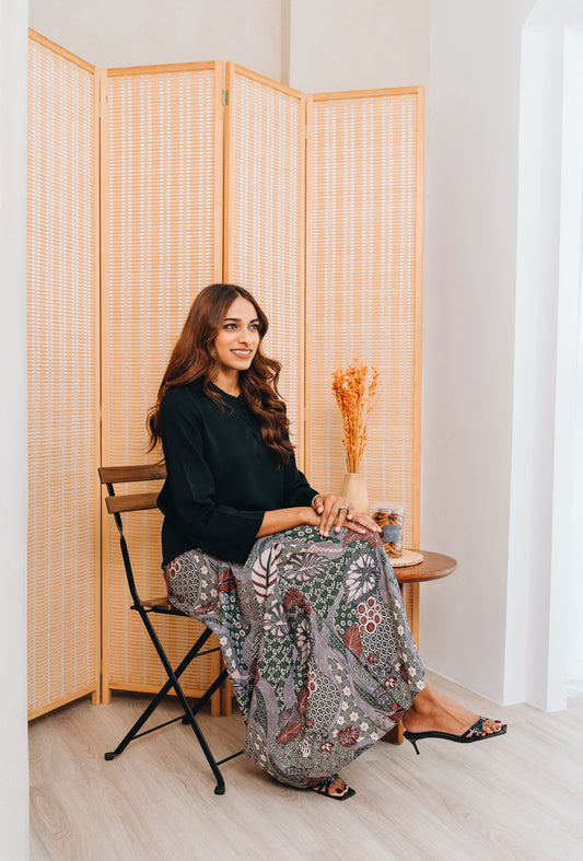 Rimba Green Wrap Skirt V2